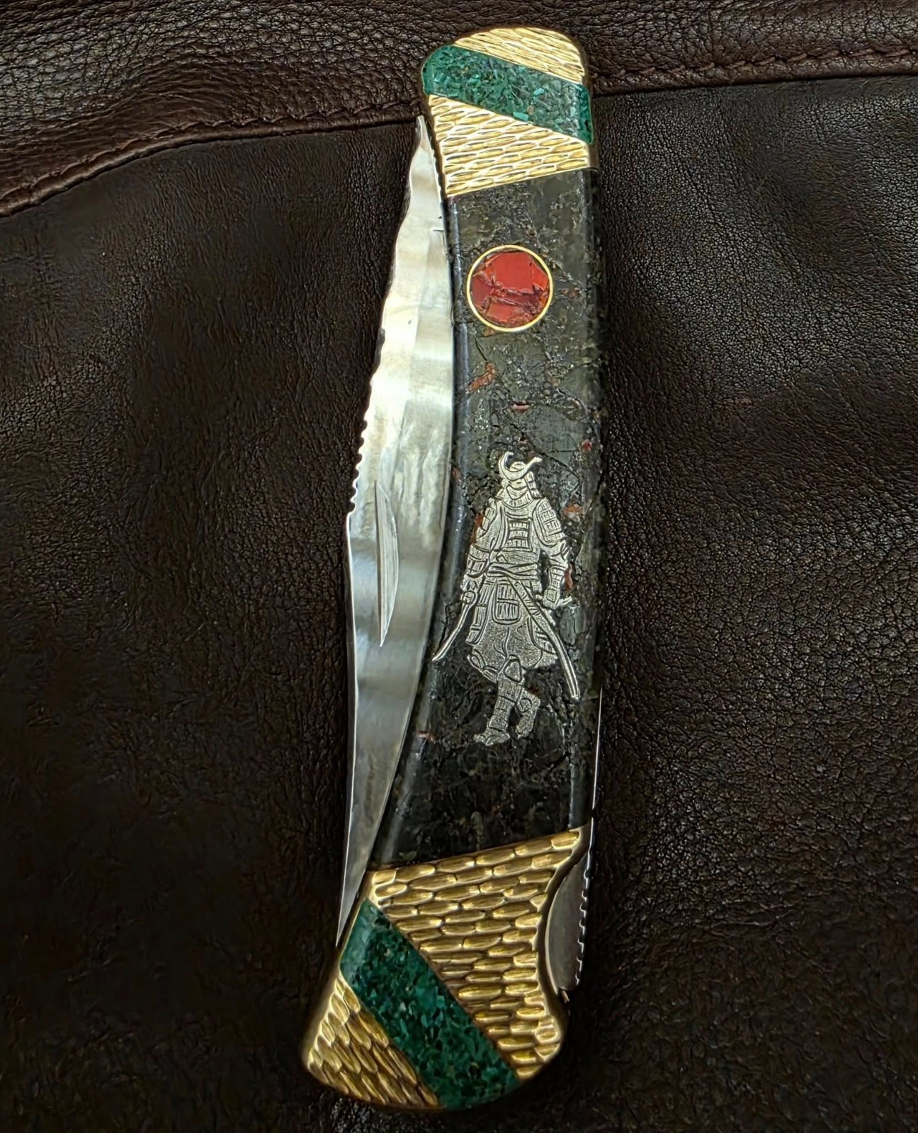 Buck 110 custom knife by Ghostown Custom Knives. 