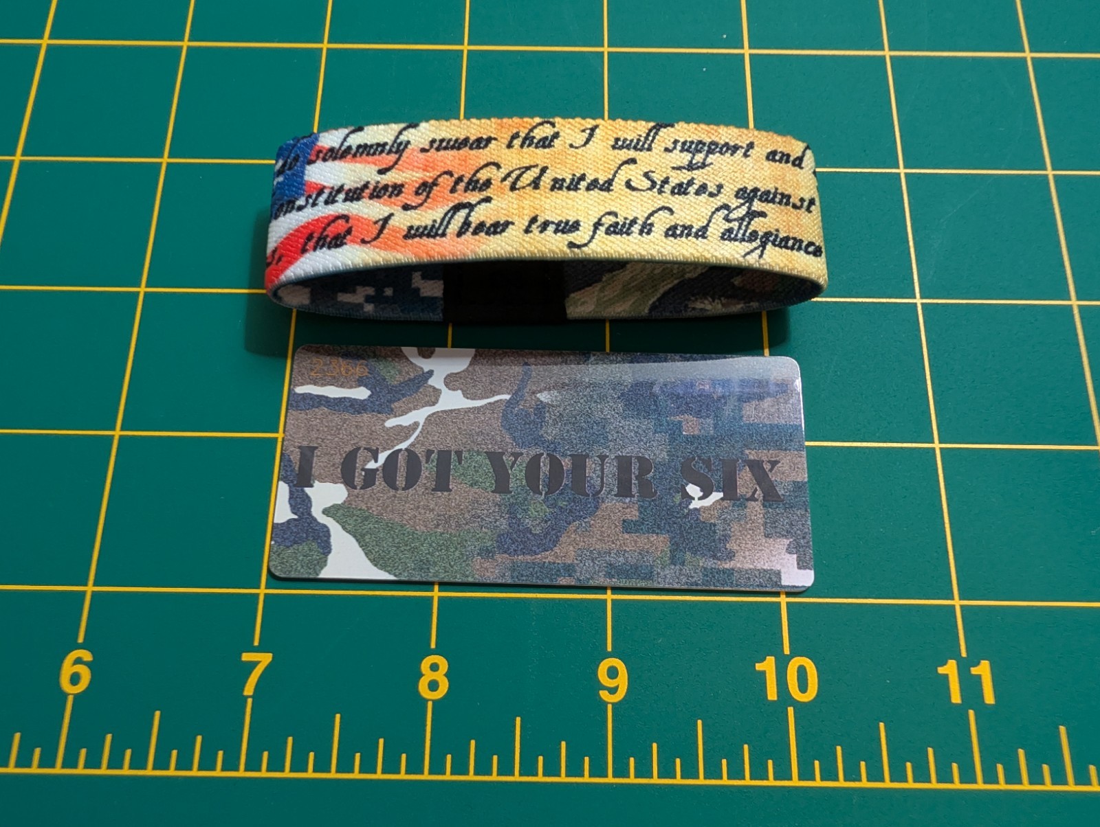 Zox I Got Your Six Card #2366 Medium Bracelet Wristband Strap New Unworn 