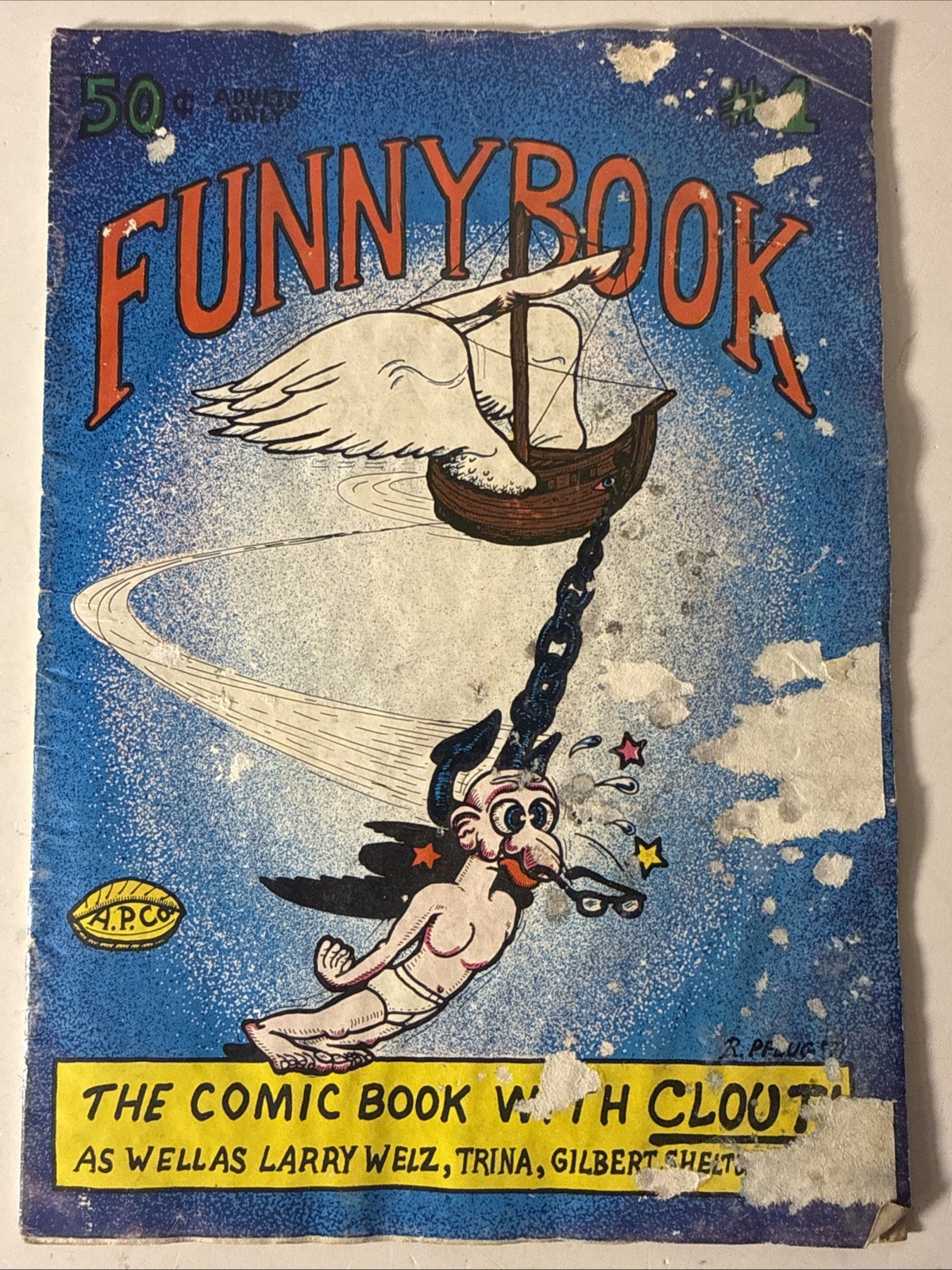 Funny-Book #1 The Comic Book With Clout 1971 Underground Comix Almighty Low Grad
