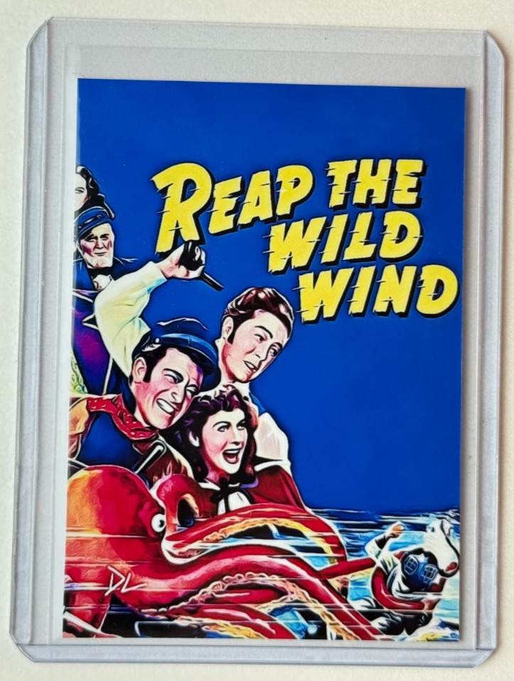 Reap The Wild Wind Limited Edition Artist Signed “John Wayne” Trading Card 3/10
