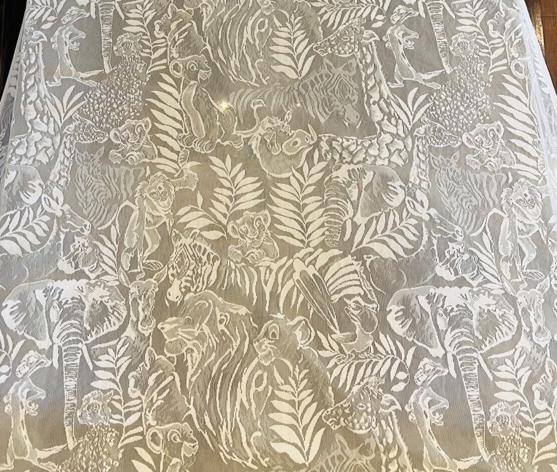 Disney Animal Kingdom Lodge Resort Lion King Curtain Fabric Prop Simba Timon