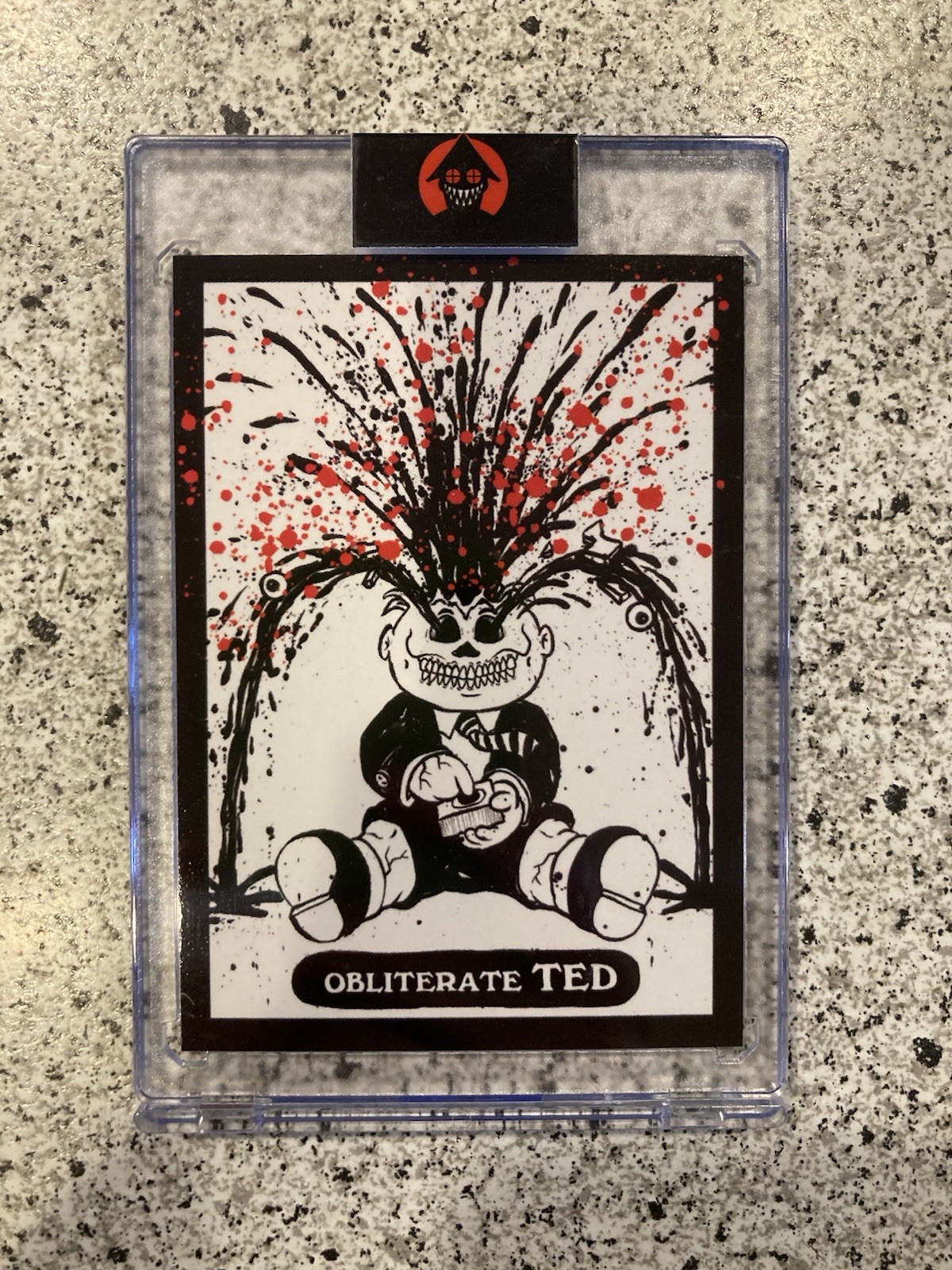 Alex Pardee Gross Card Con 2026 Obliterate Ted - Adam Bomb Variant /200 blood