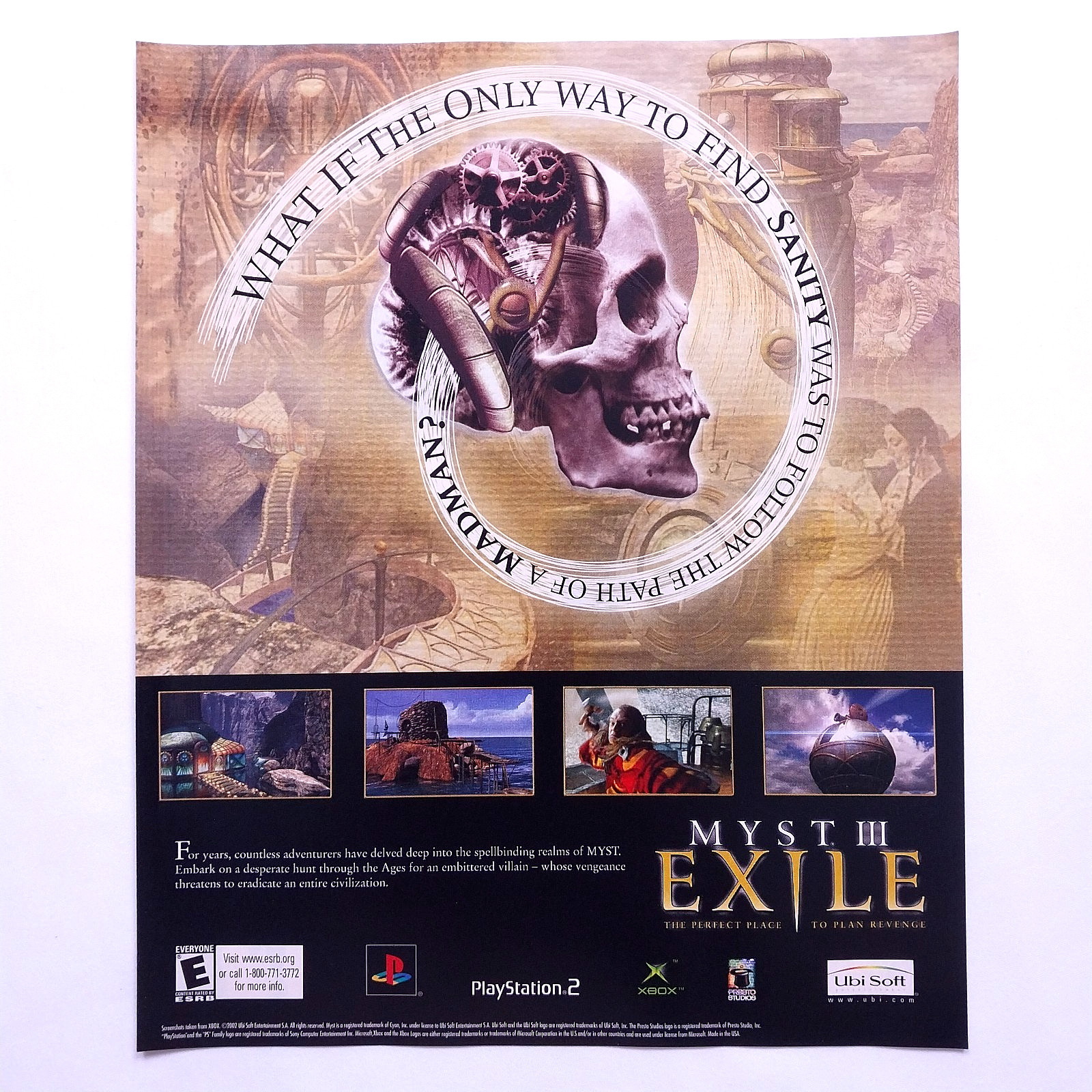 2002 Myst III 3 Exile Game Promo Vintage Print Ad Advert Page Y2K Wall Art