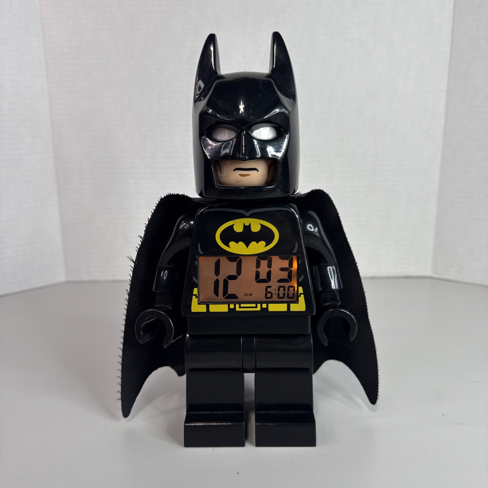 LEGO Batman Movie Digital Alarm Clock Black Yellow Alarm Lighted Collectible