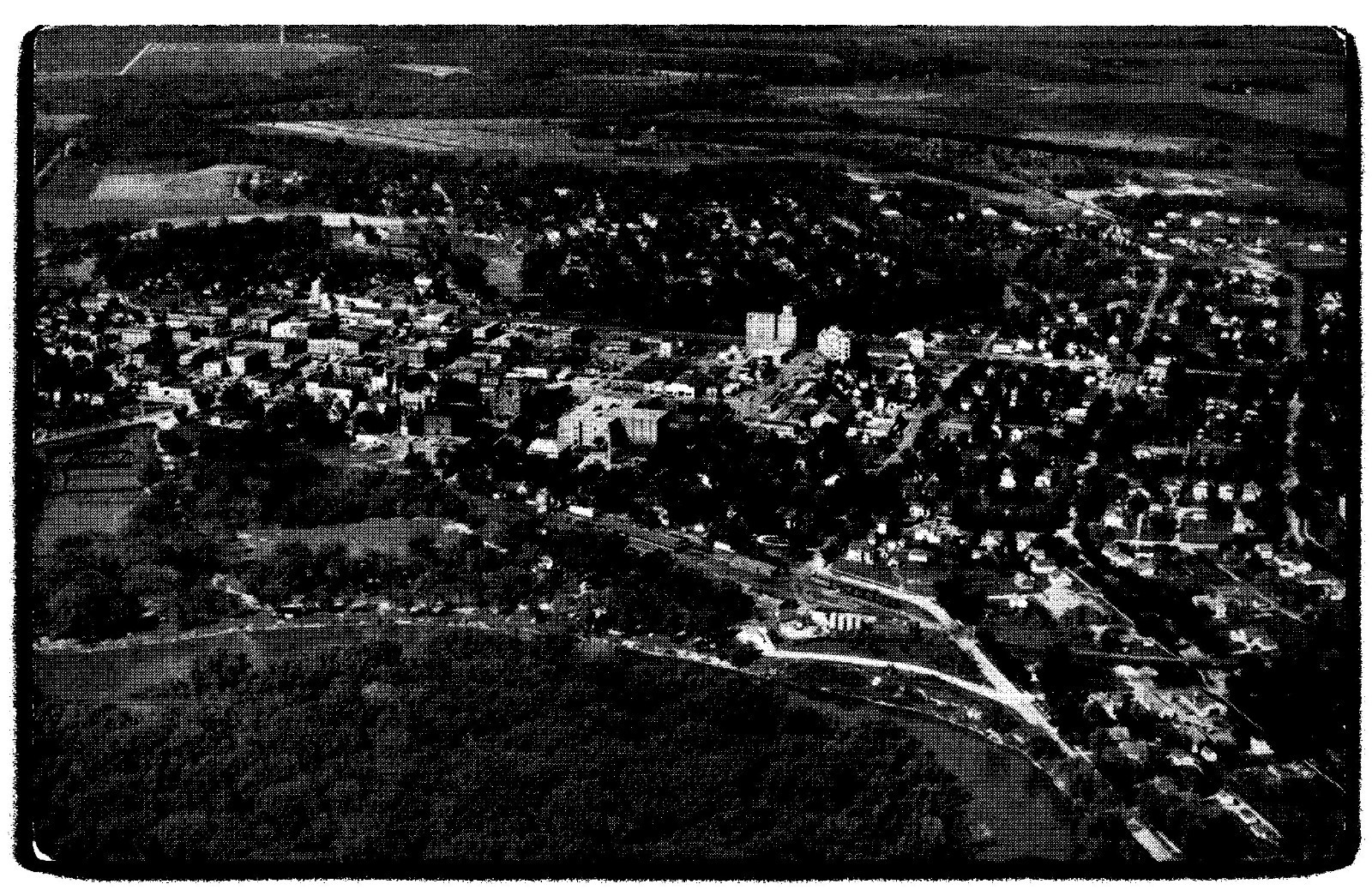 Aerial View Crookston Minnesota Vintage Postcard
