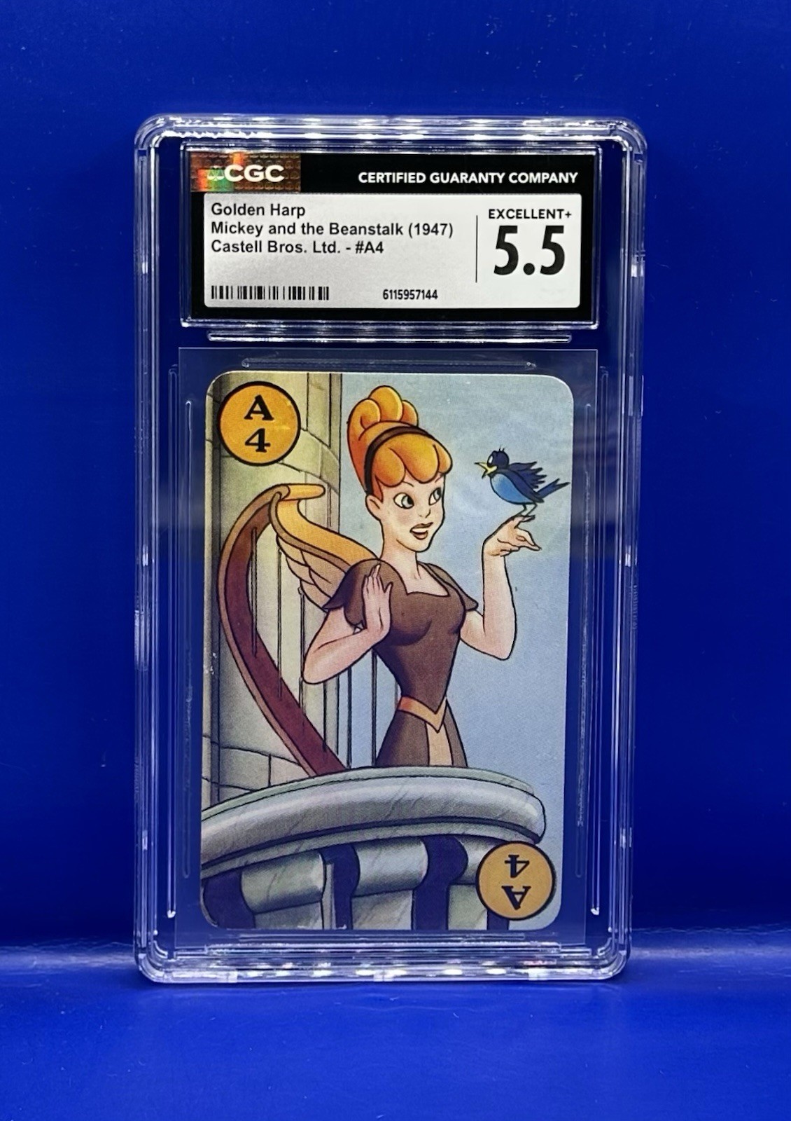 1947 Castell Brothers Mickey & the Beanstalk GOLDEN HARP #A4 CGC EX+ 5.5