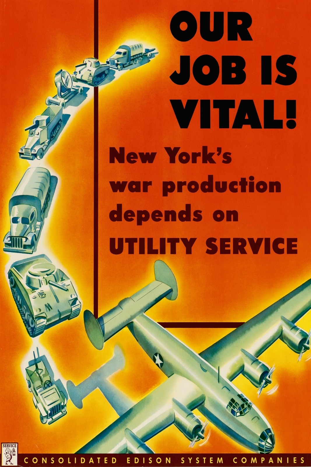 🚀 Our Job is Vital (1940s) Poster - 24x36” Premium Matte Paper