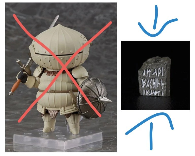 New PRE-ORDER BONUS ONLY Titanite Slab Nendoroid 1964 Dark Souls Siegmeyer GSC