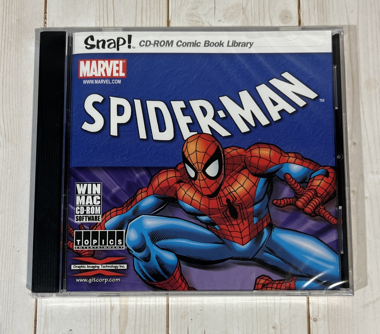 Spider-Man Marvel 2004 Snap PC CD-Rom Comic Book Library (#1-9 & #15) New Sealed