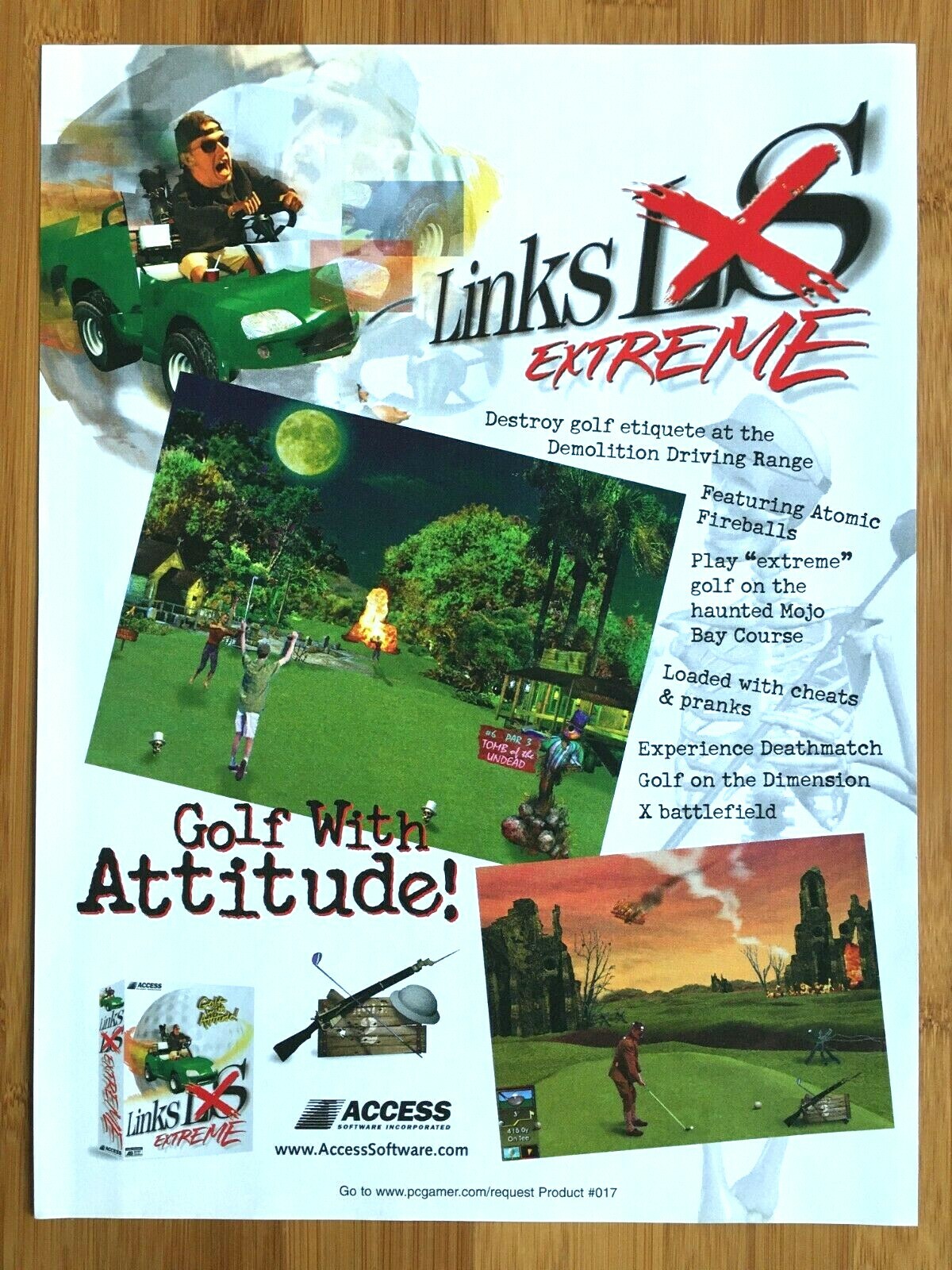 Microsoft Links LS Extreme PC 1998 Print Ad/Poster Official Authentic Game Art