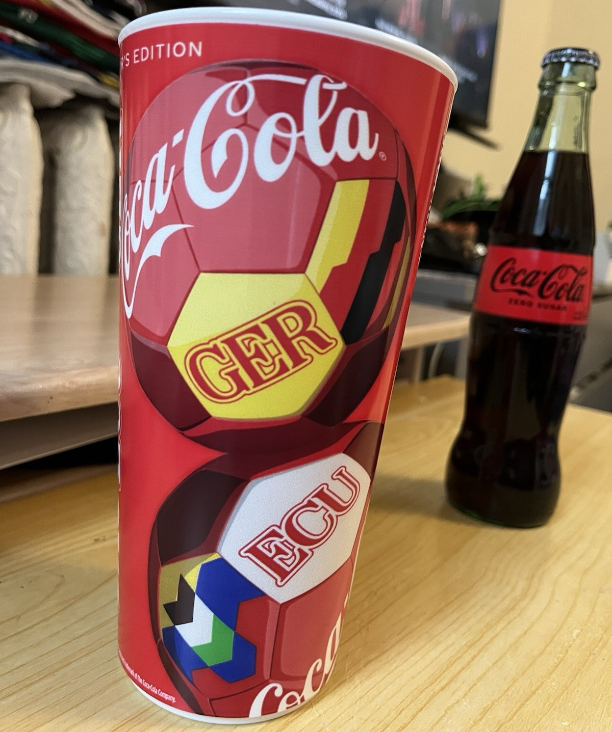 Coca-Cola FIFA World Cup Ecuador vs Germany Collector’s Edition Cup