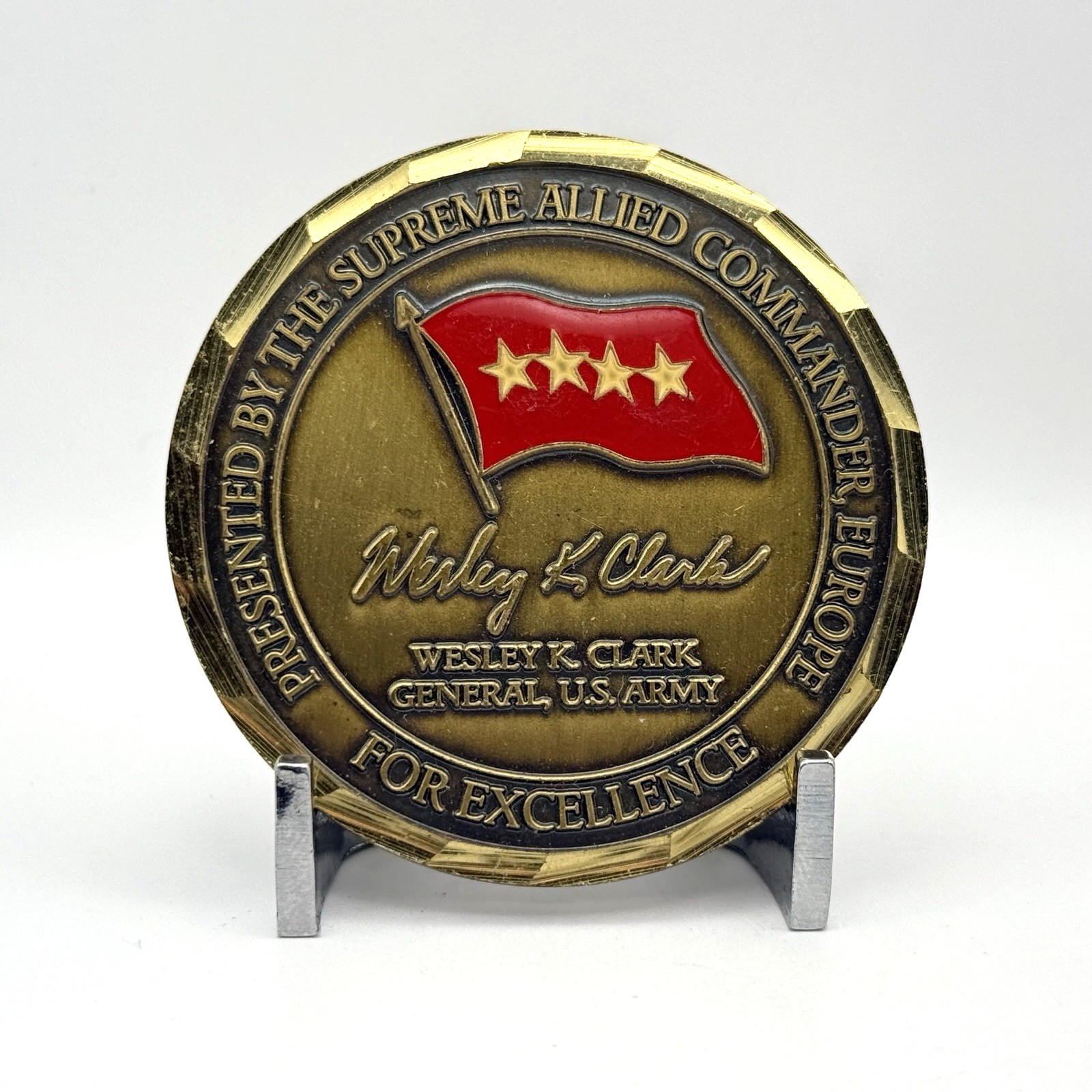 Challenge Coin - General Wesley Clark NATO Supreme Allied Commander Europe SHAPE