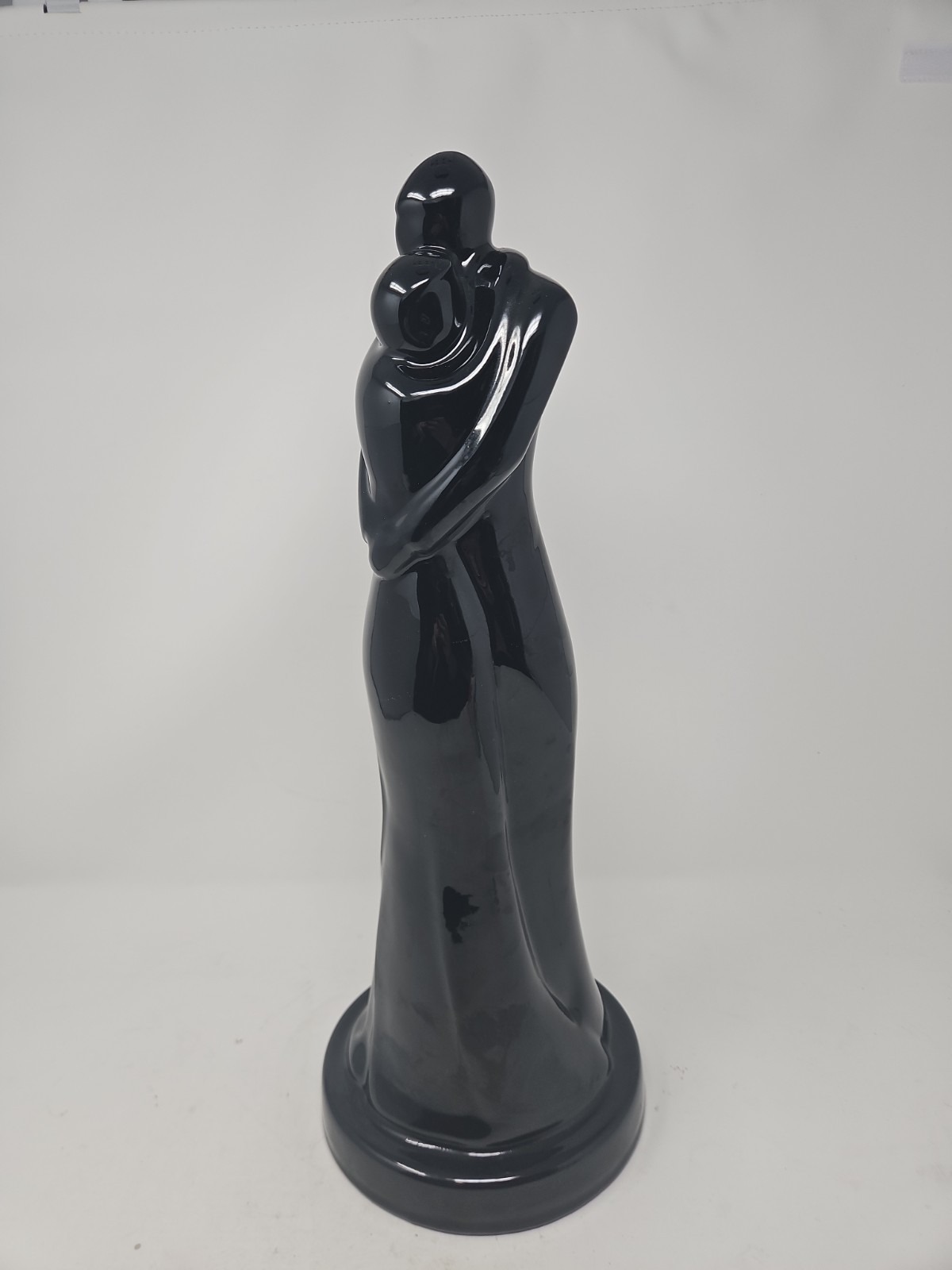 Vintage Hyalyn Fine Porcelain Figure Embrace Black 17.5\