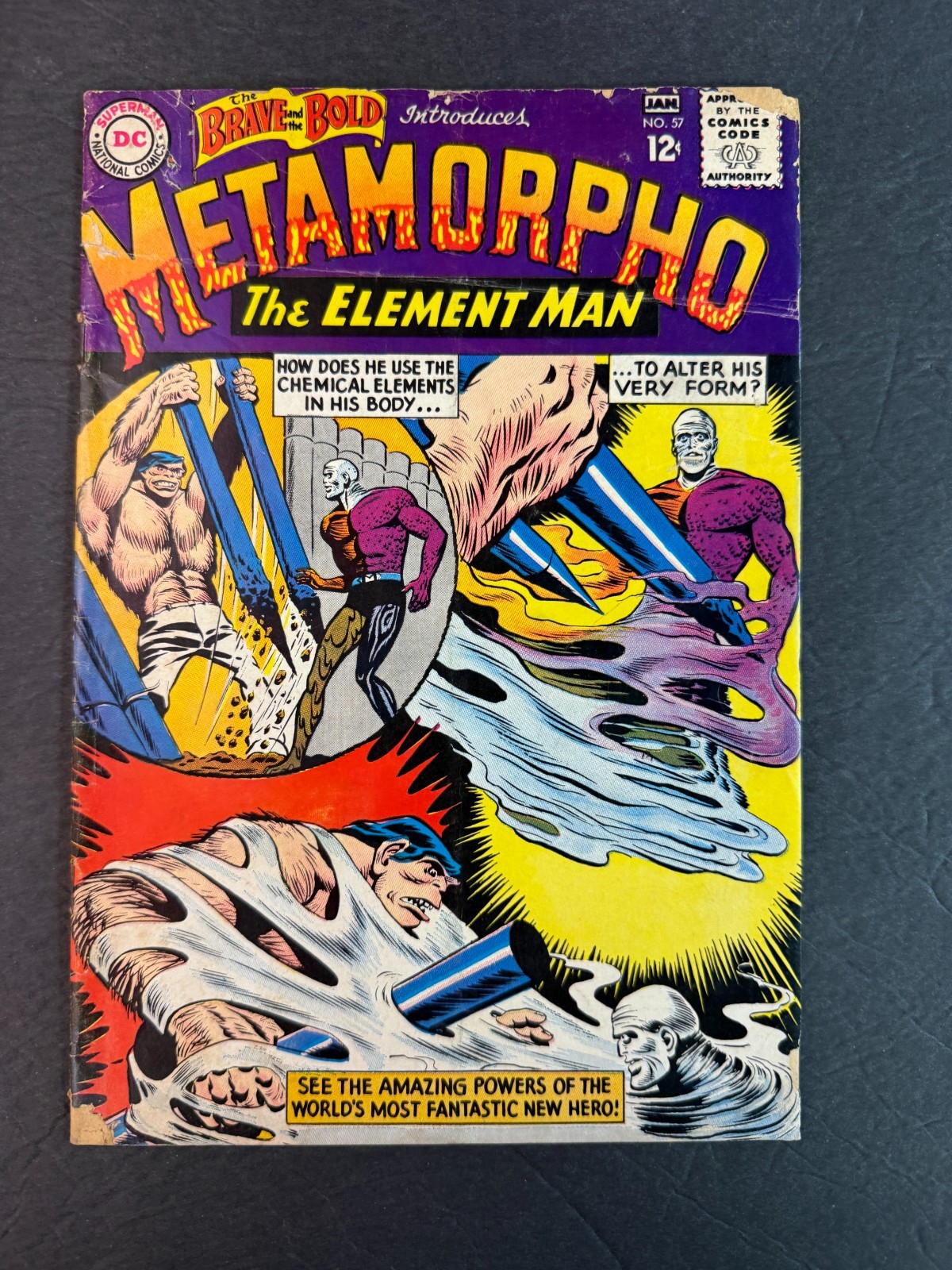 Brave and the Bold #57 1st app Metamorpho DC Comics 1964  GD