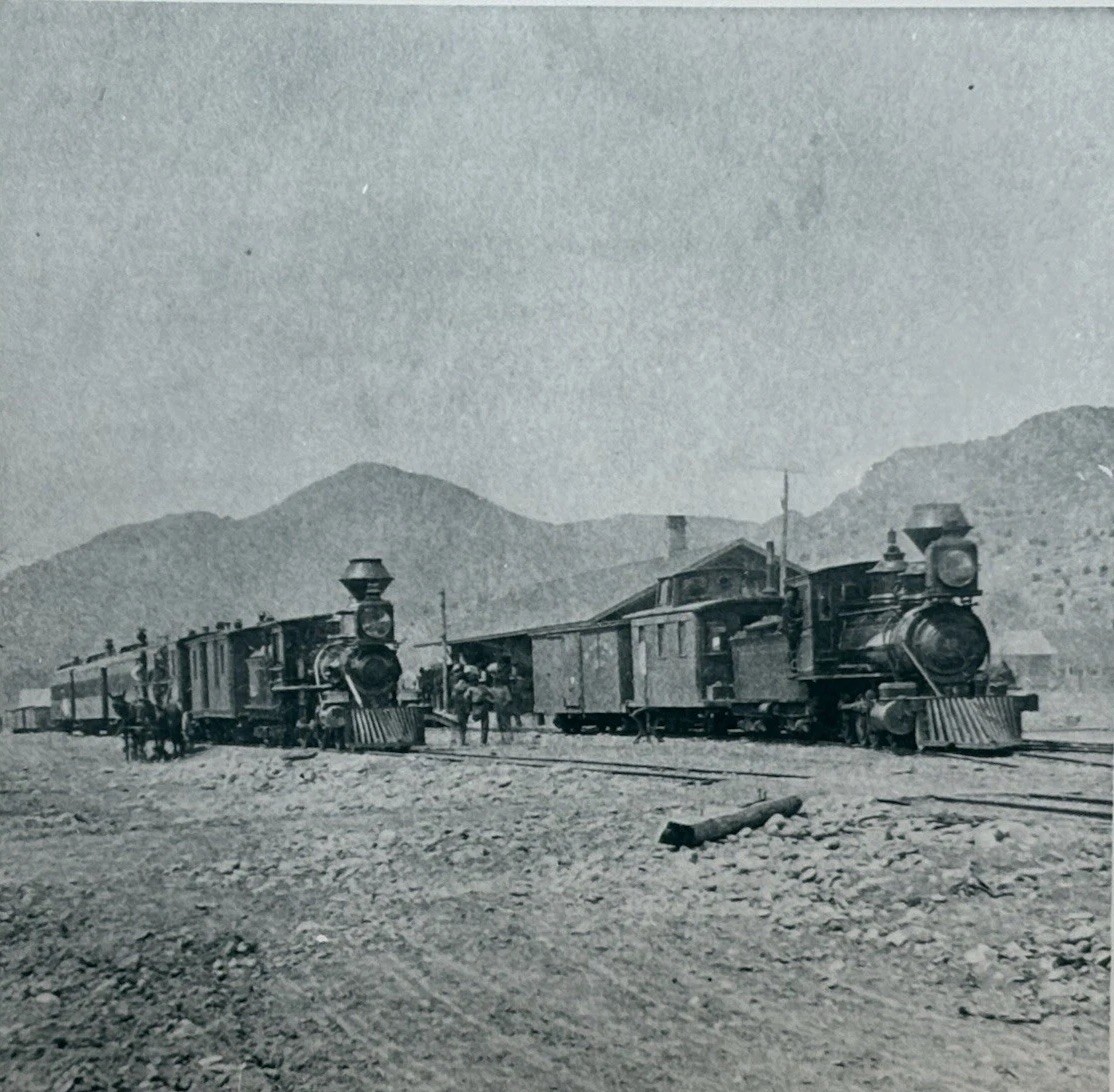1880s D&RG No. 33 Silver Cliff CO Narrow Gauge Steam Train RPPC R.H. Kindig