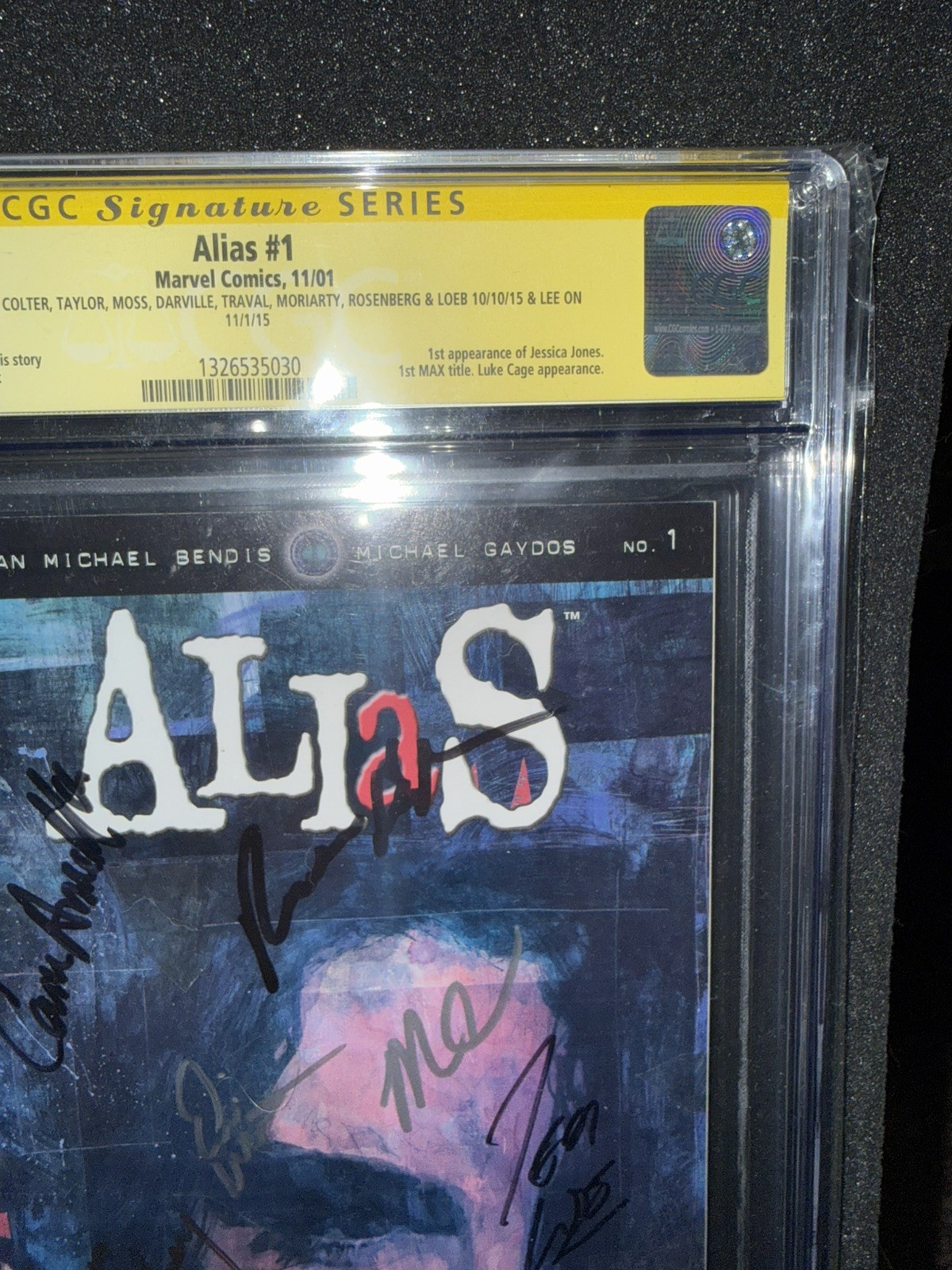 Alias #1 CGC 9.8 Signed Krysten Ritter Mike Colter Stan Lee 1st Jessica Jones +7