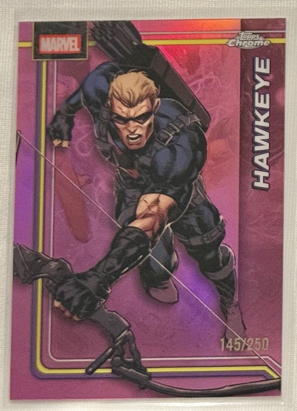 HAWKEYE Pink Refractor /250 2026 Topps Chrome Marvel