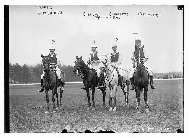 English Polo Team Capt Bellville Cuspigny Buckmaster Capt Miller 1900s