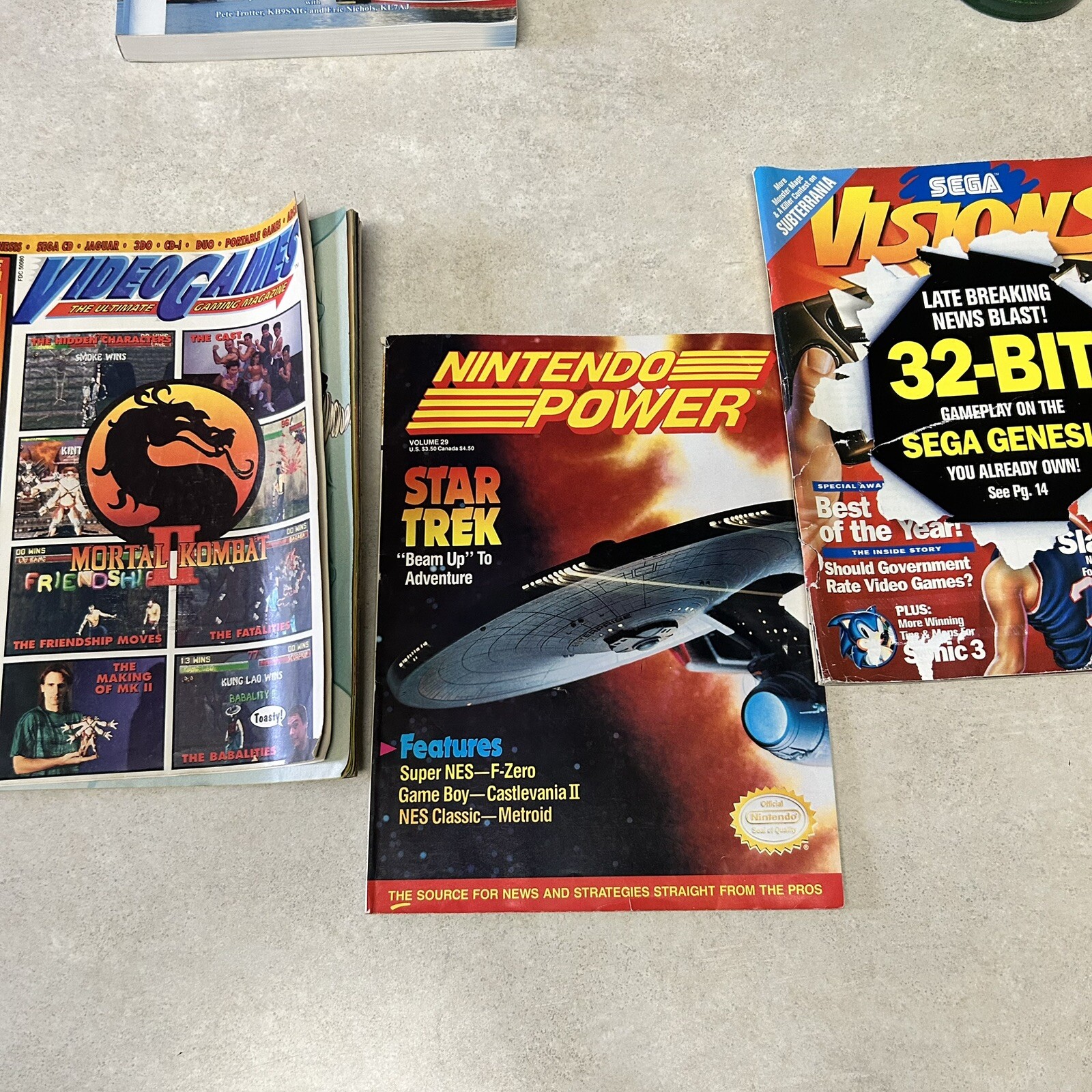Vintage Video Game Magazines From The 90’s