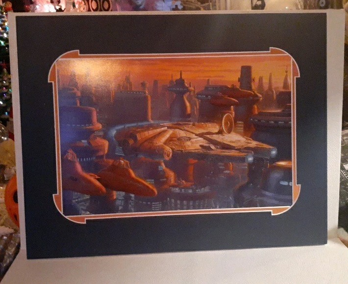 Star Wars - Over Cloud City - John Nadeau - Print  - Rare 19