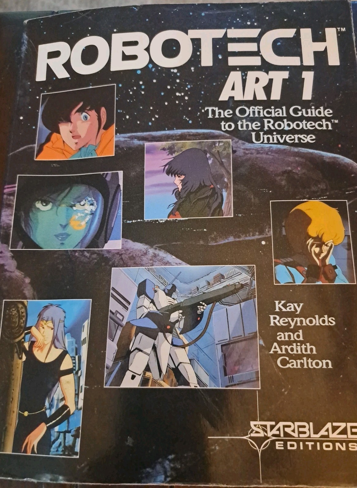 VINTAGE, ROBOTECH ART 1, STARBLAZE ED, SOFTCOVER ARTBOOK 1986 1ST PRINT - GOOD