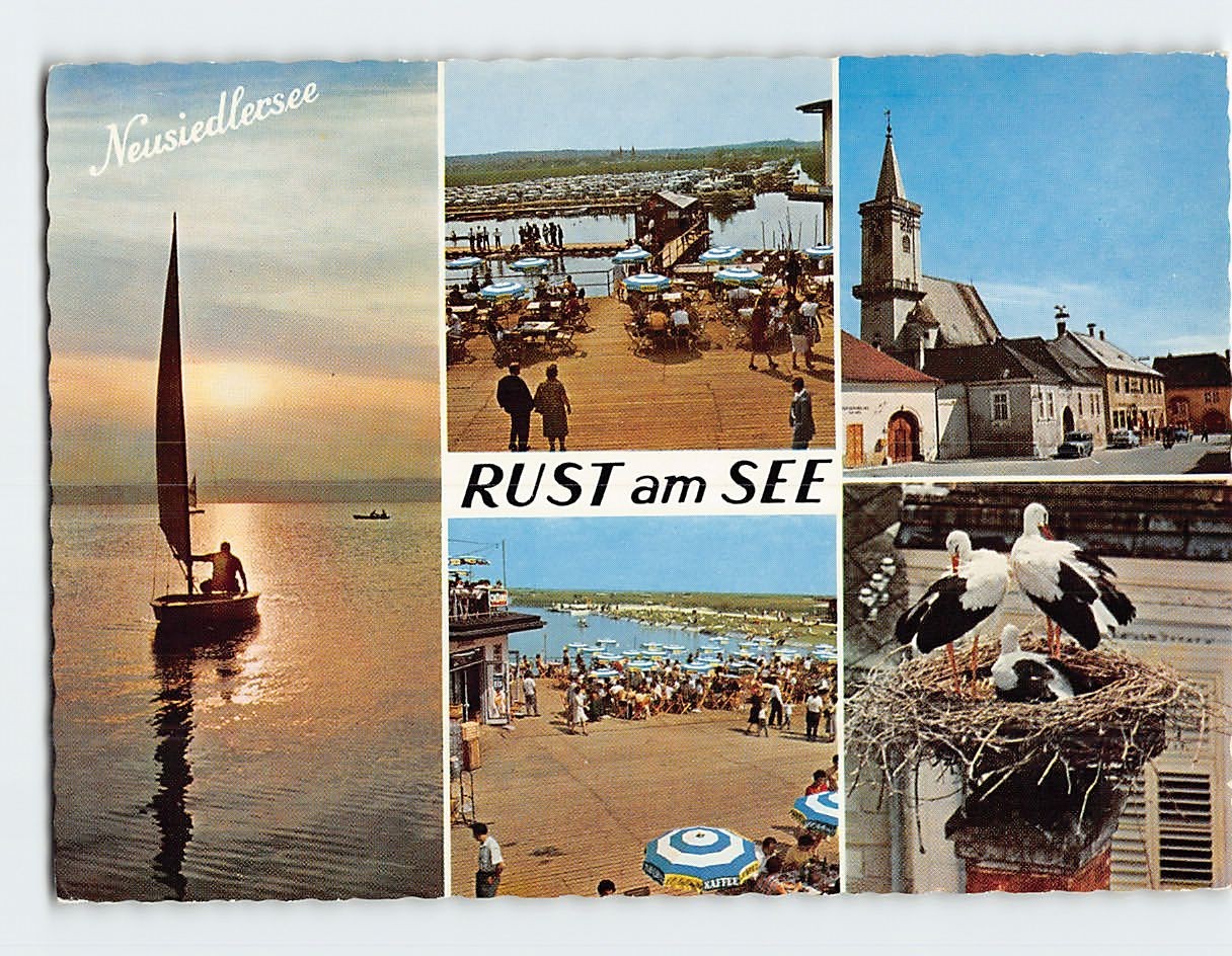 Postcard Scenes & Views Rust am See Lake Neusiedl in Austria