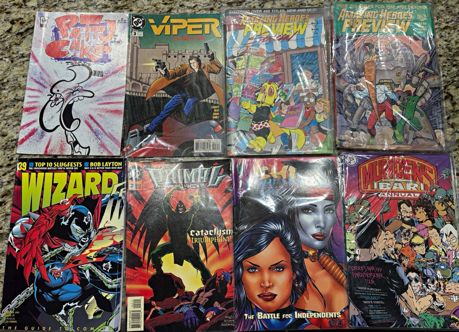 Wizard #39 (Nov 1994) Spawn Issue, Amazing Hero’s Preview 1986-87, + more ￼