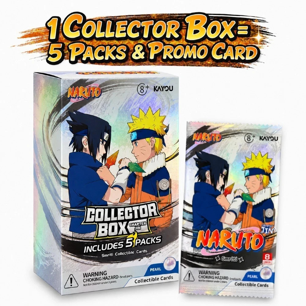 KAYOU NARUTO Collector Box Chapter Jin 3  5 Packs and Promo New  US Version