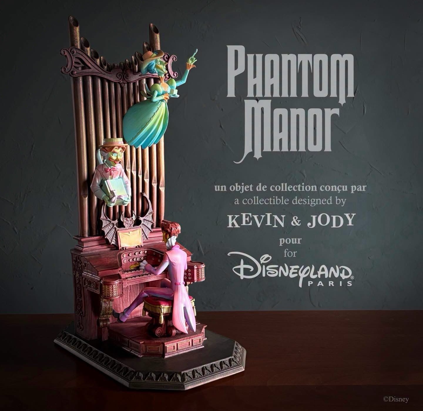 Disneyland Paris  Organist figurine Phantom Manor  Kevin and Jody Limited