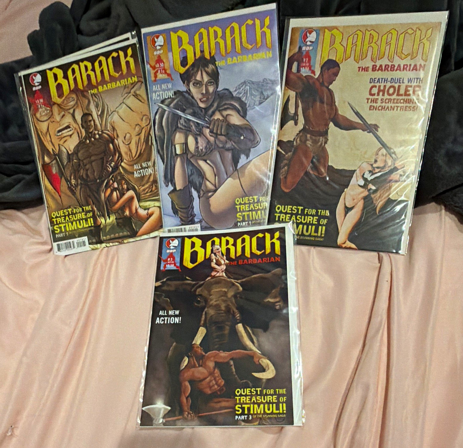 Barack the Barbarian Quest for the Treasure of Stimuli Comic Book Lot