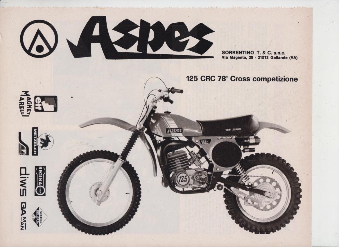 advertising Advertising MOTO ASPES HOPI 125 CRC CROSS 1978-MOTOITALIANE MOTOCROSS