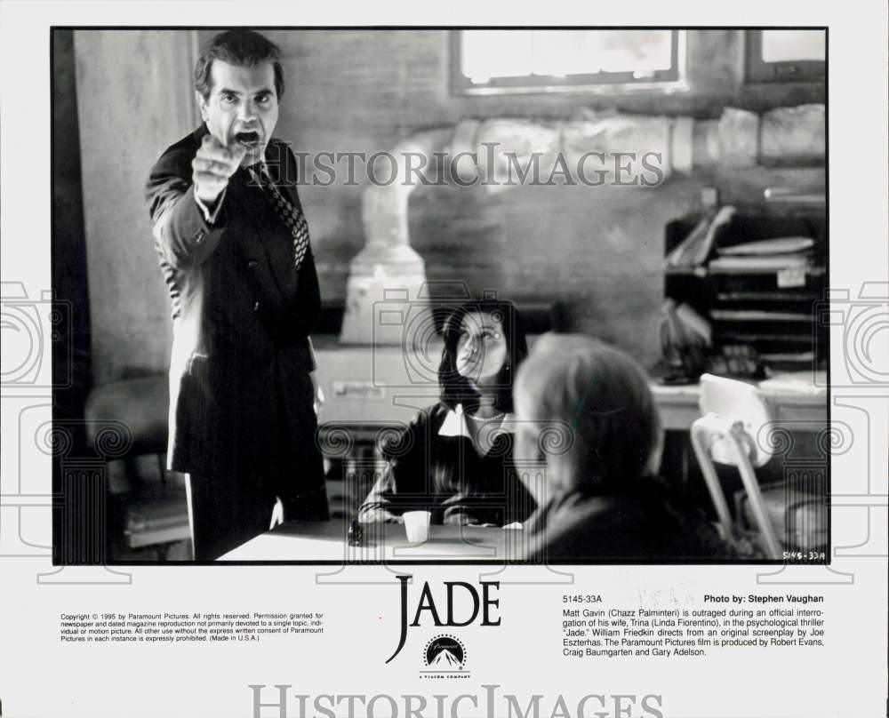 1995 Press Photo Chazz Palminteri, Linda Fiorentino in \