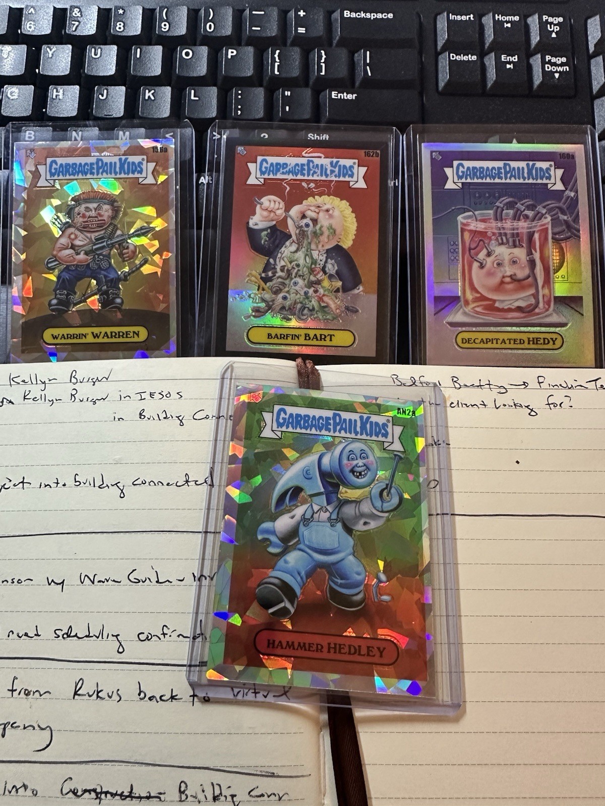 2021 Topps Chrome Garbage Paul Kids Refractor & Short Print  Card Lot Of 4 MINT