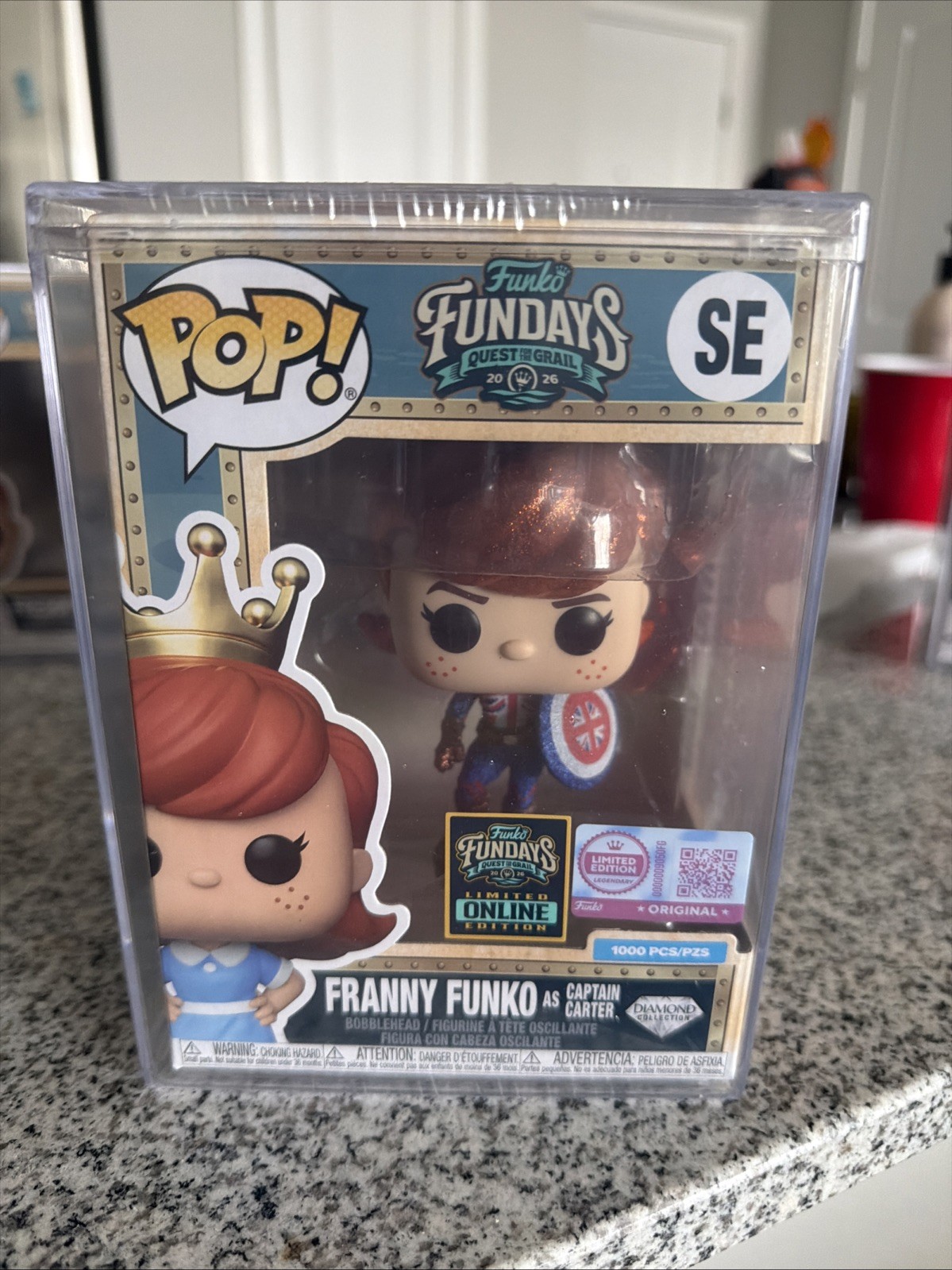 Franny Funko As Captain Carter Diamond 2026 Funko Fundays Online Pop LE 1000