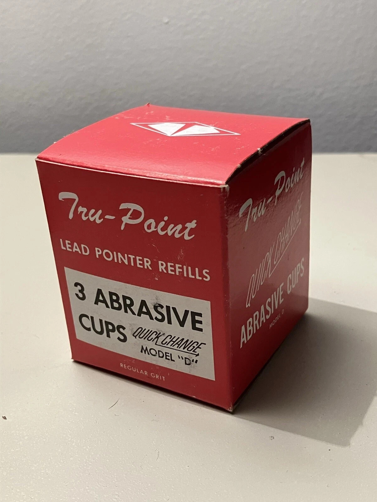 Vintage NOS Tru-Point Lead Pointer Refill (3) Abrasive Cups For Model D