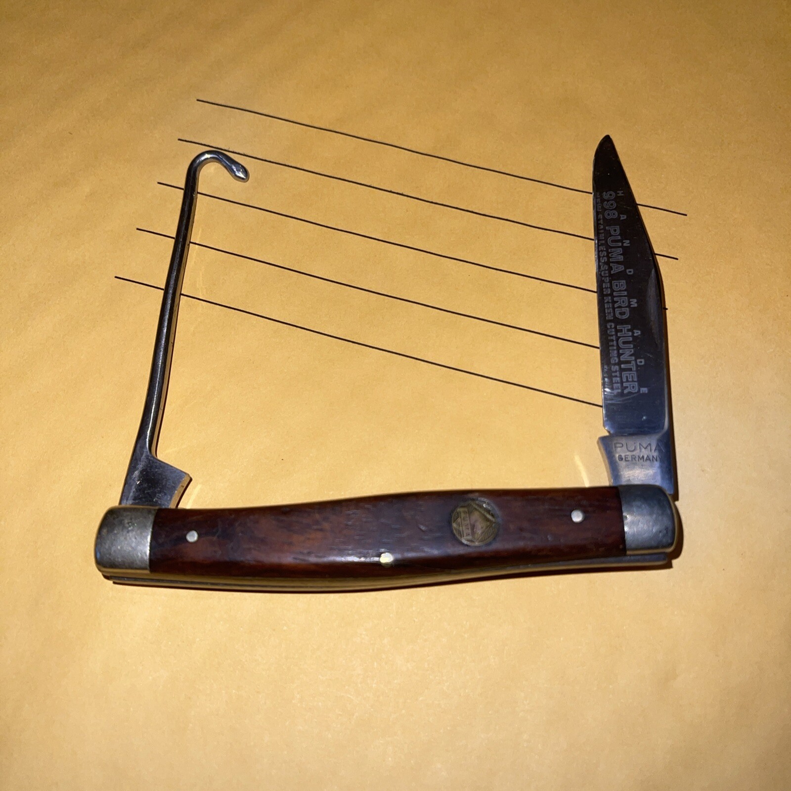Puma 998 Handmade Bird Hunter Knife 1970’s ( 219 ) 
