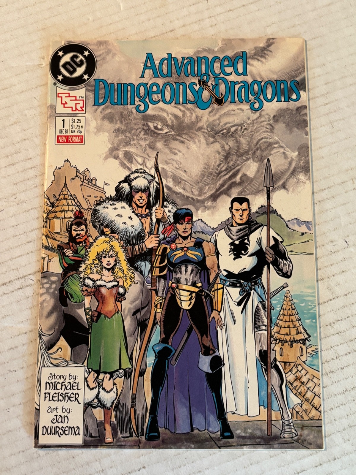 1988 DC Advanced Dungeons & Dragons #1 Comic Book /E203