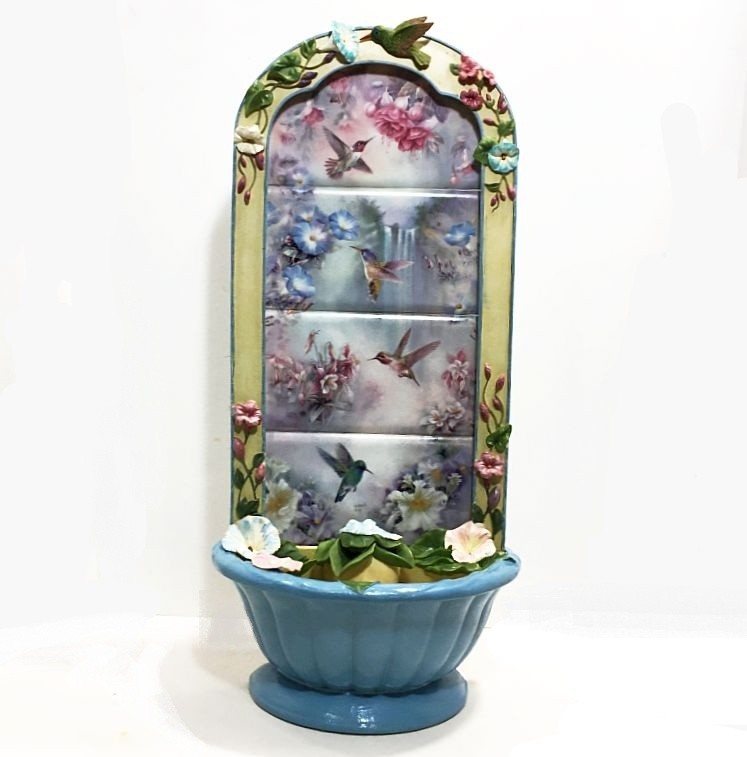 Hummingbirde Water Fountain. Lena Liu's Fountain of Tranquility. Works great