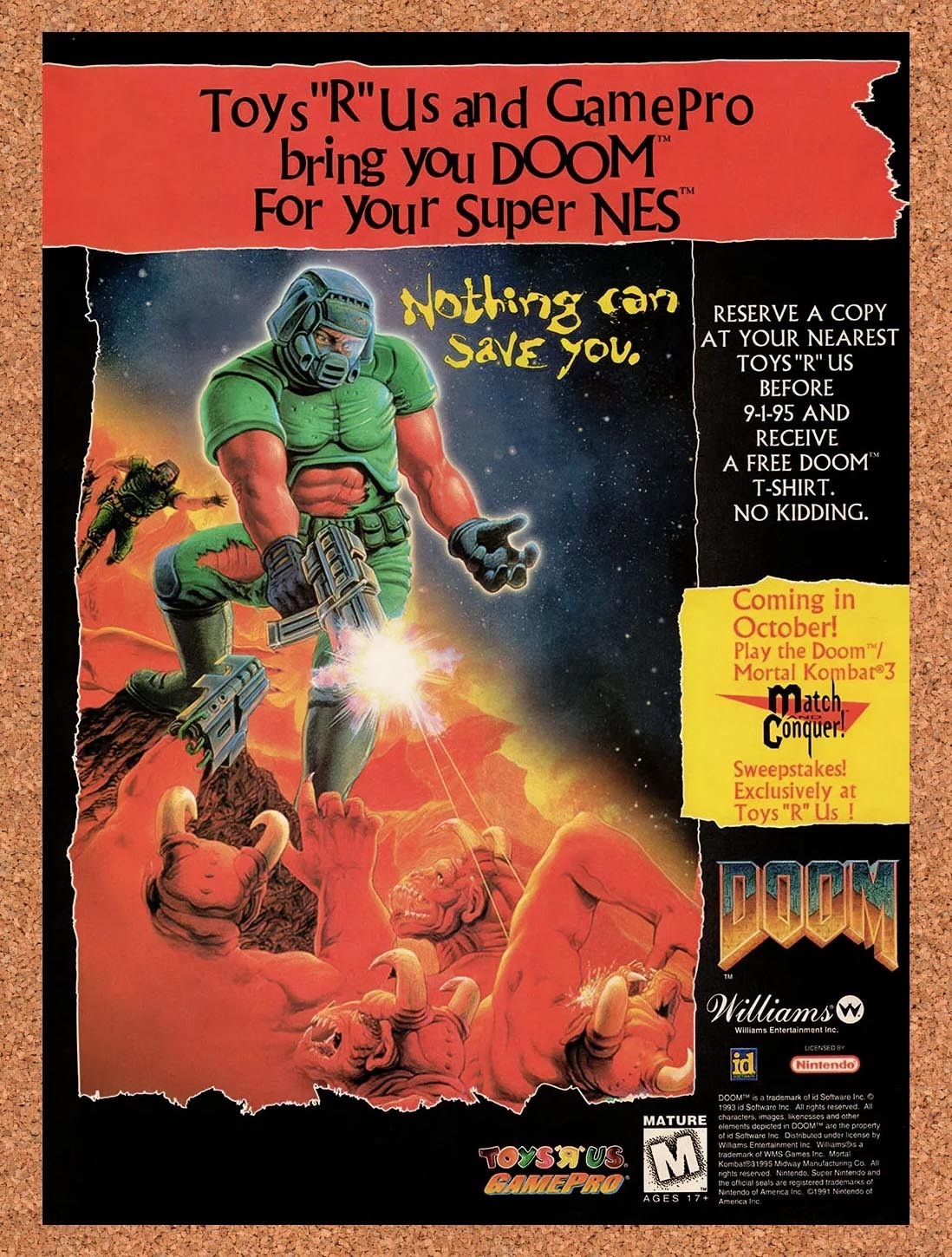 1995 Doom Toys R Us Original Advertisement / Retro Promo v8