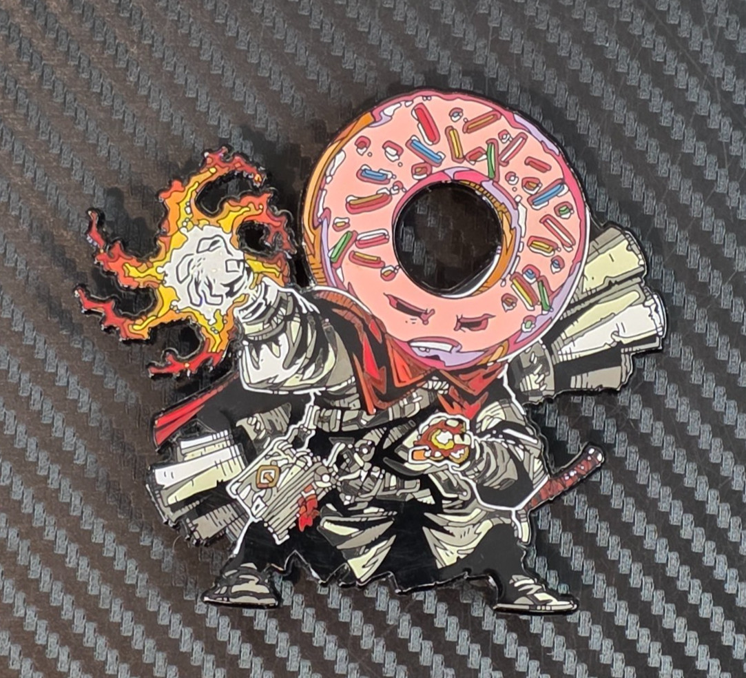 Artemii Myasnikov Food Fight Donut Battle Mage Enamel Pin