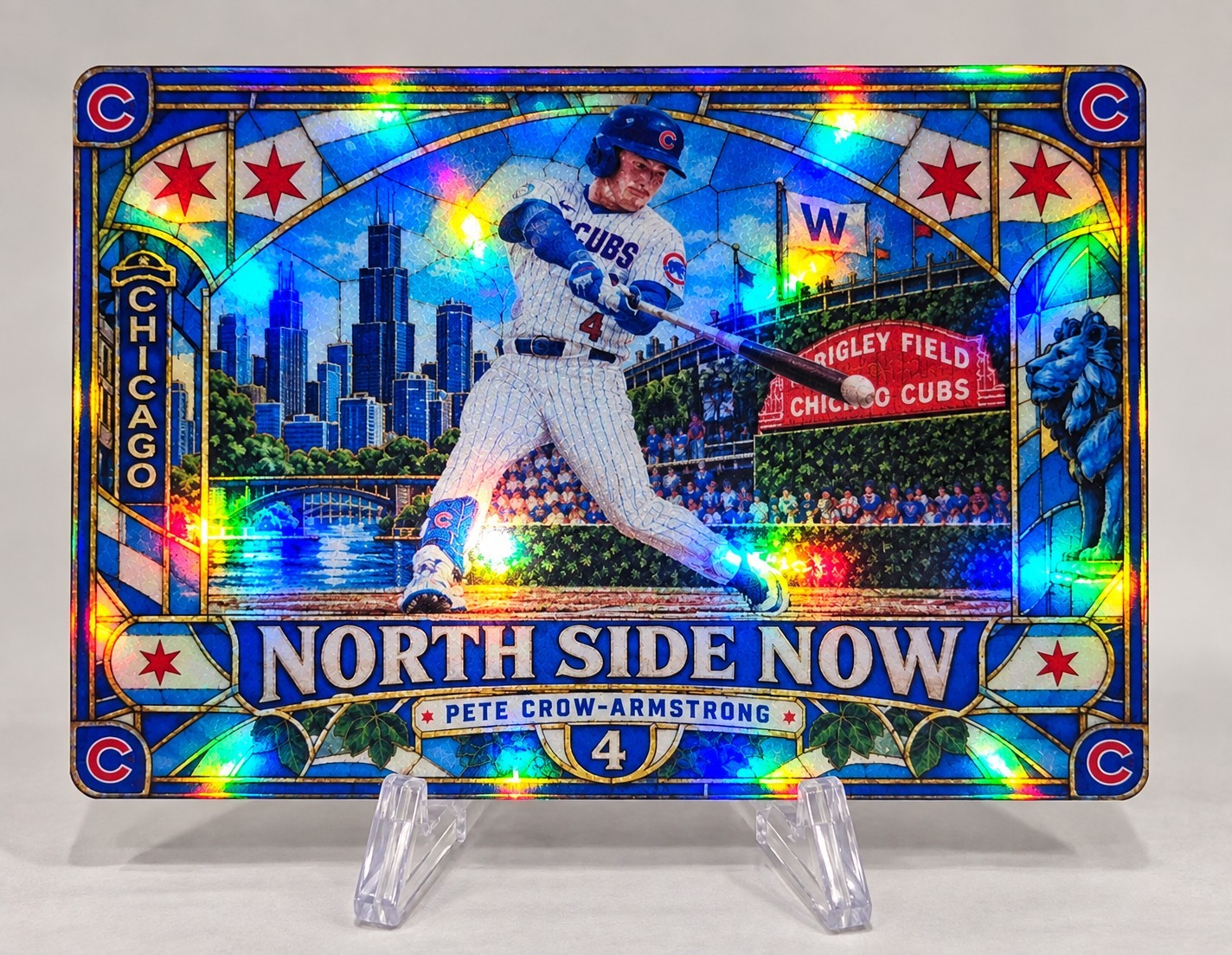 Pete Crow-Armstrong Custom CTSZZ Holographic Card Cubs North Side Now PCA 