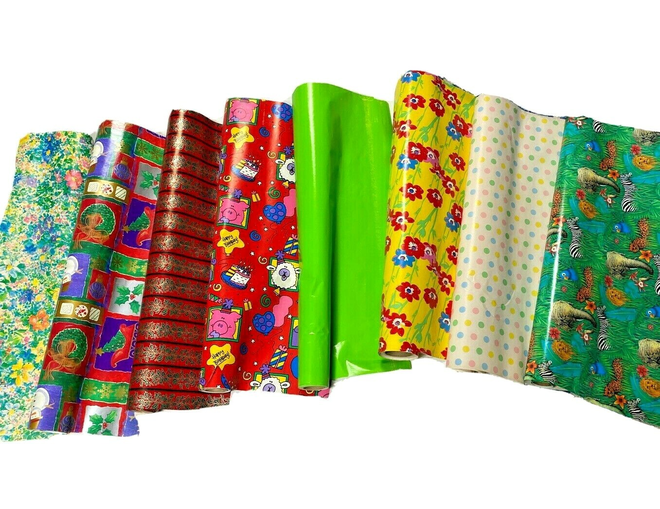Vintage Huge Lot 16 Designer Gift Wrap Wrapping Paper Mixed High End 1990s Rare