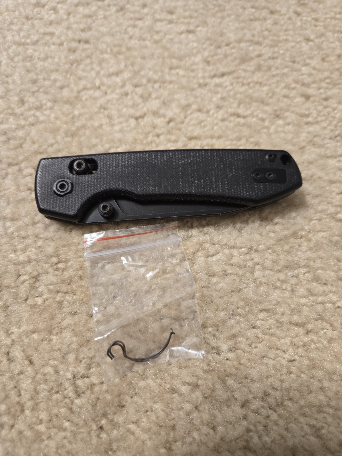 Vosteed Raccoon A0501 Pocketknife 14C28N Black Micarta Crossbar Lock 