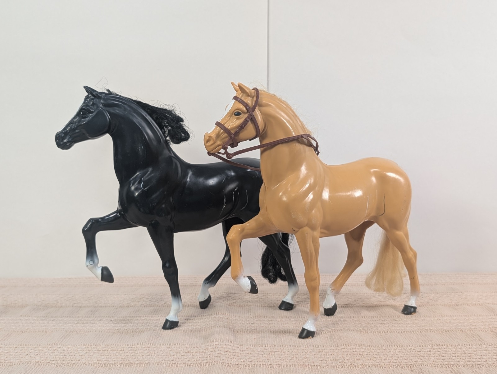 Vintage Mattel Midnight Horse and Dallas Barbie horse