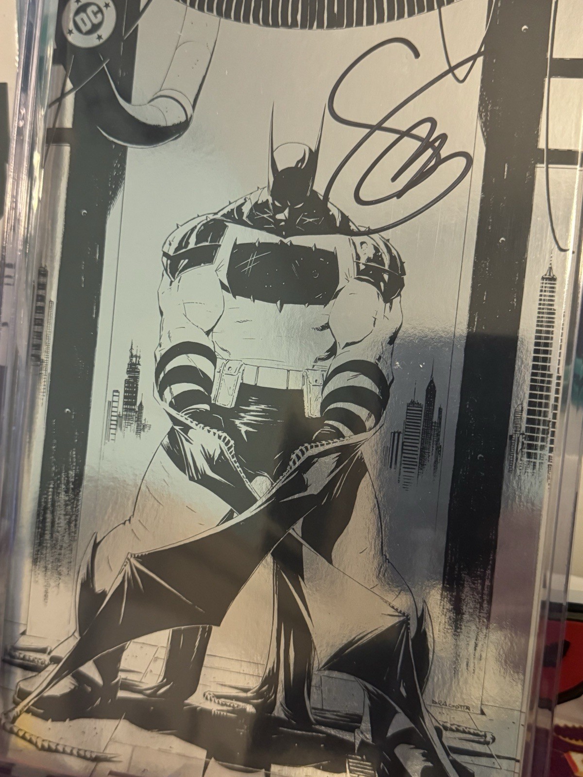 Absolute Batman 1 Noir Foil Signed By Scott Snyder 