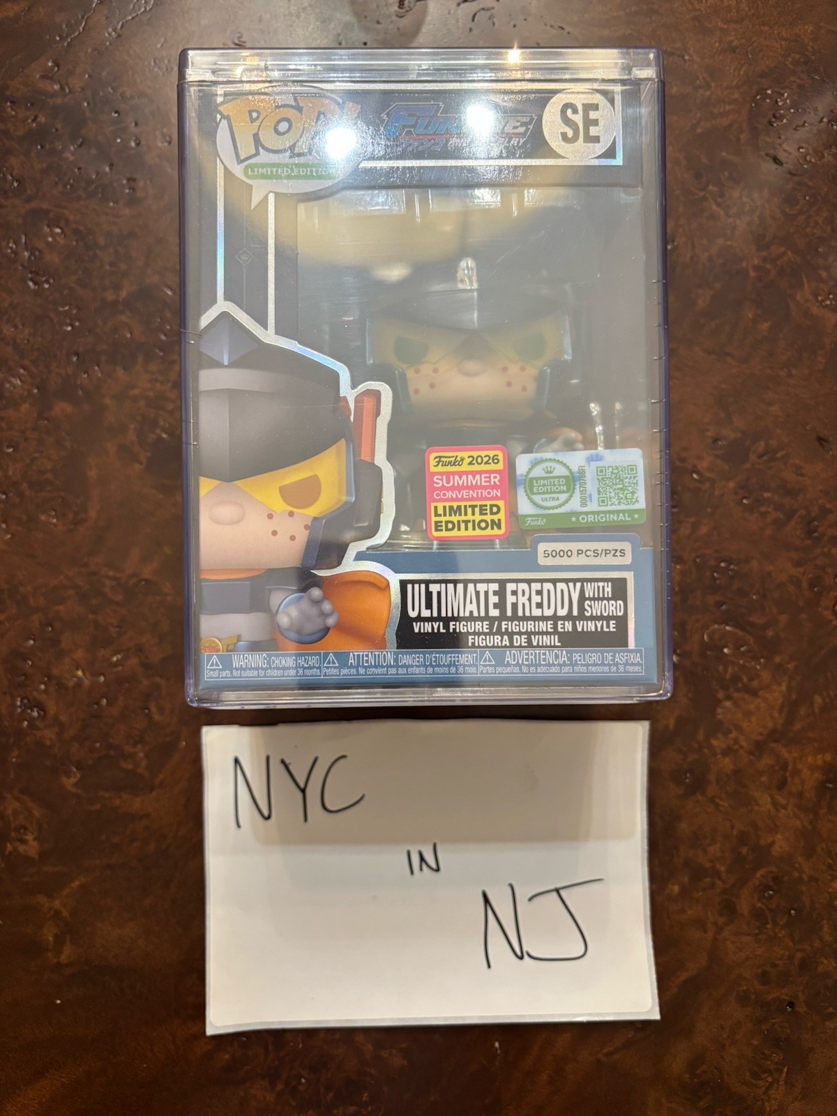 2026 SDCC EXCLUSIVE FUNKO POP ULTRA POP Ultimate Freddy with Sword- LE 5000