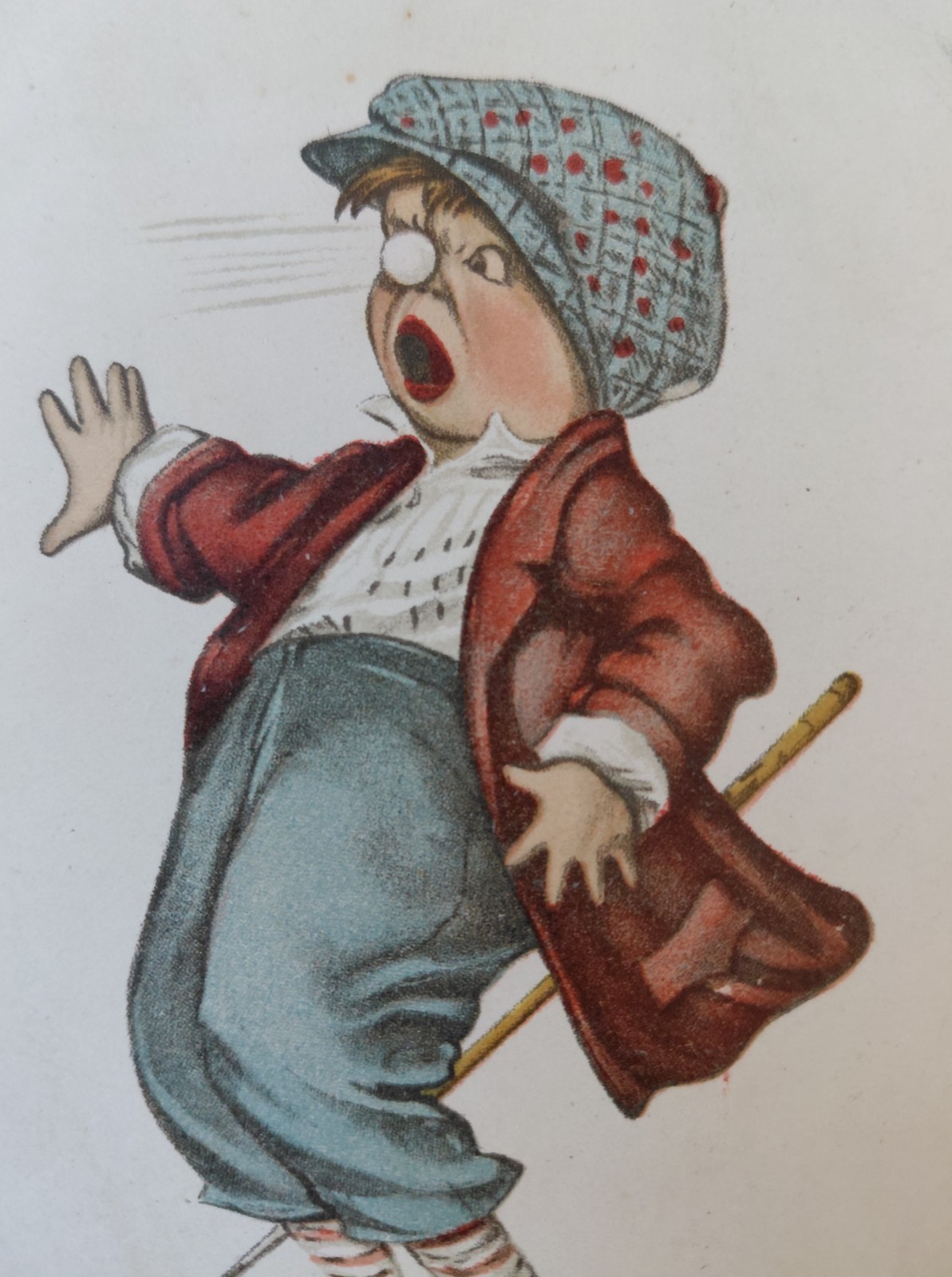 2 Antique Golf Postcards Children Golfer Humor Edition Francaise c1910s-1920s