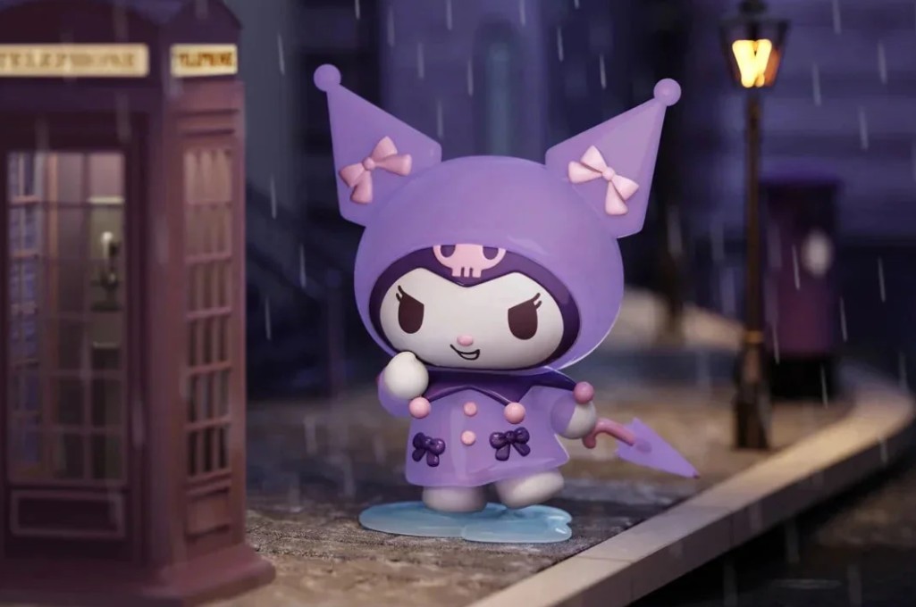 Langbowang x Sanrio Characters It's a Rainy Day Series Figure - Kuromi