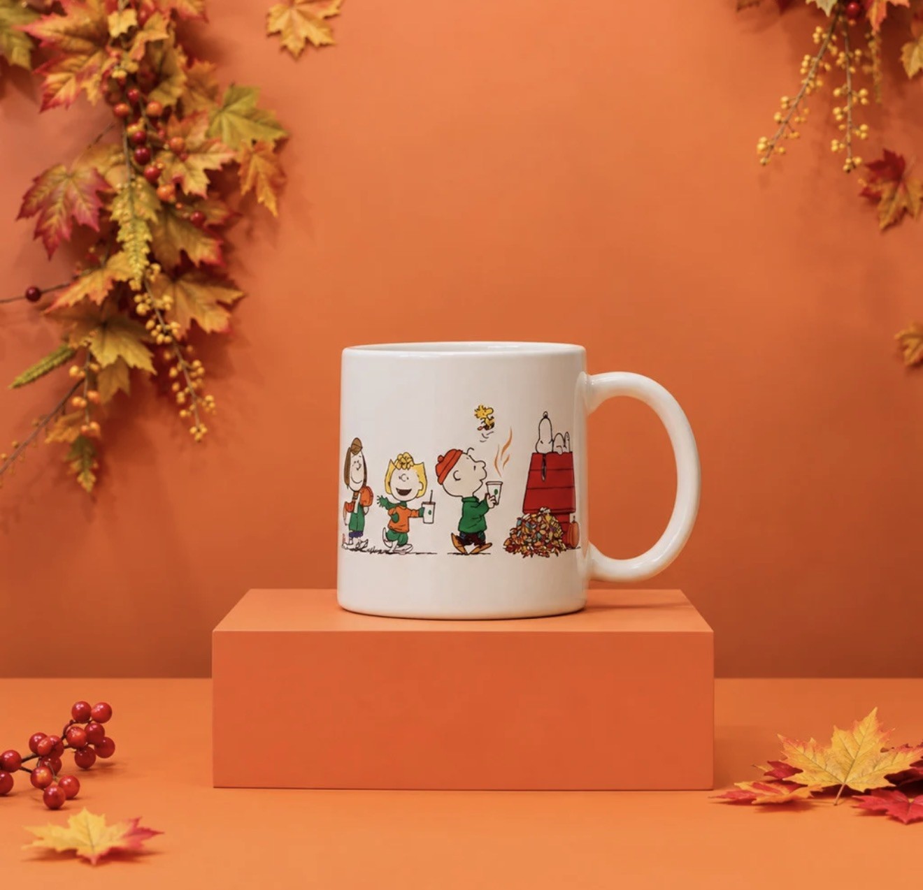 Brand New Starbucks x Peanuts Fall 2026 Ceramic Mug – 14oz