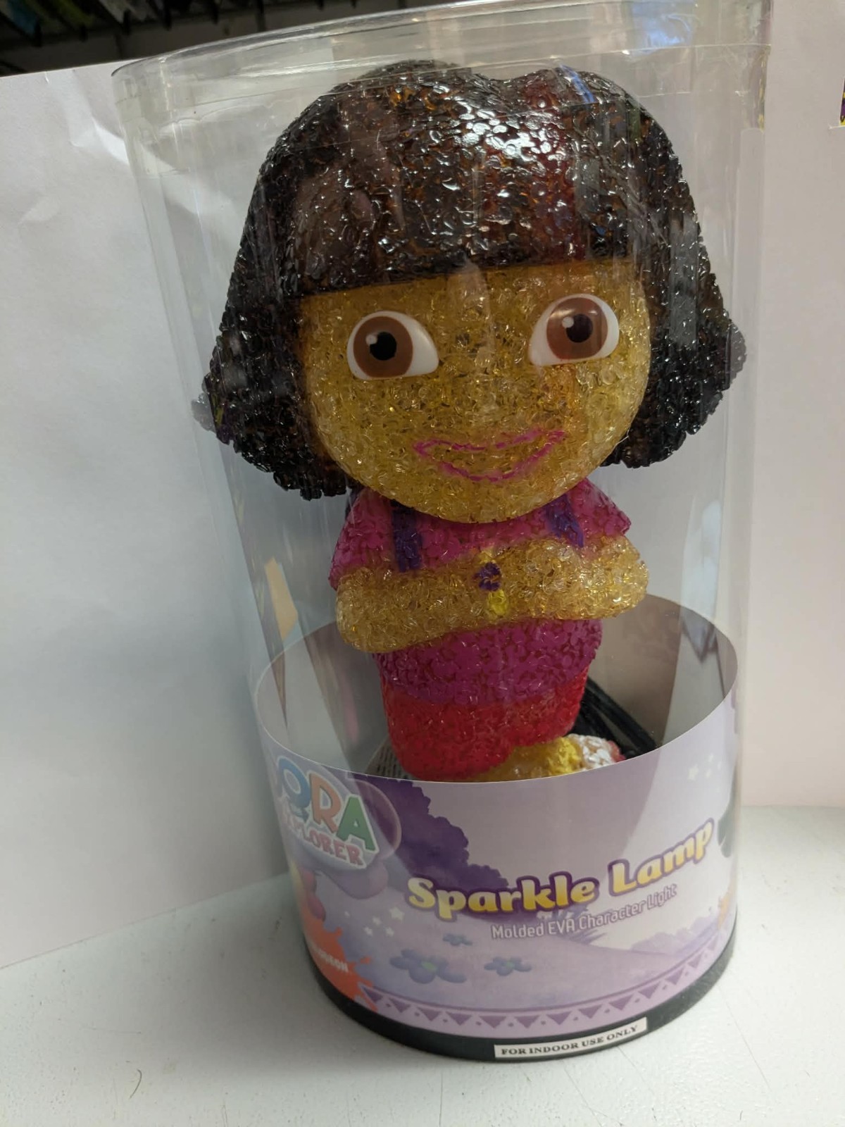 2008 DORA The Explorer  SPARKLE Character Lamp / Lights up By Nickelodeon  (New)